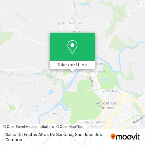 Salao De Festas Altos De Santana, map