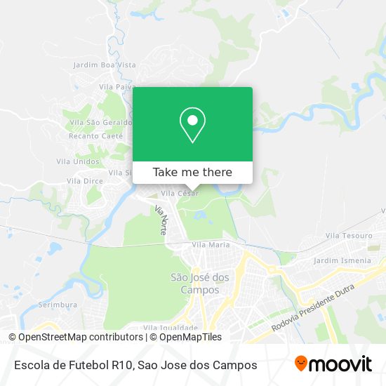Escola de Futebol R10 map