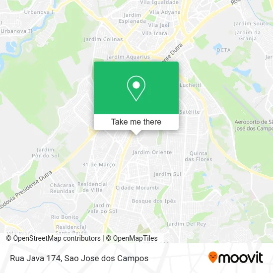 Rua Java 174 map