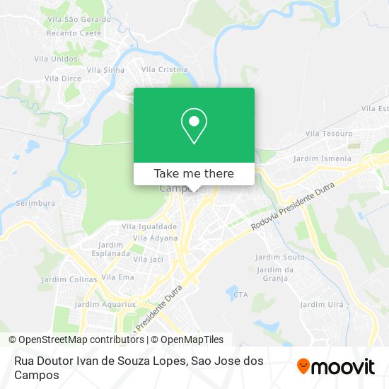 Rua Doutor Ivan de Souza Lopes map