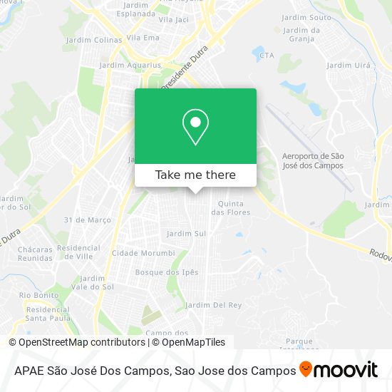 APAE São José Dos Campos map