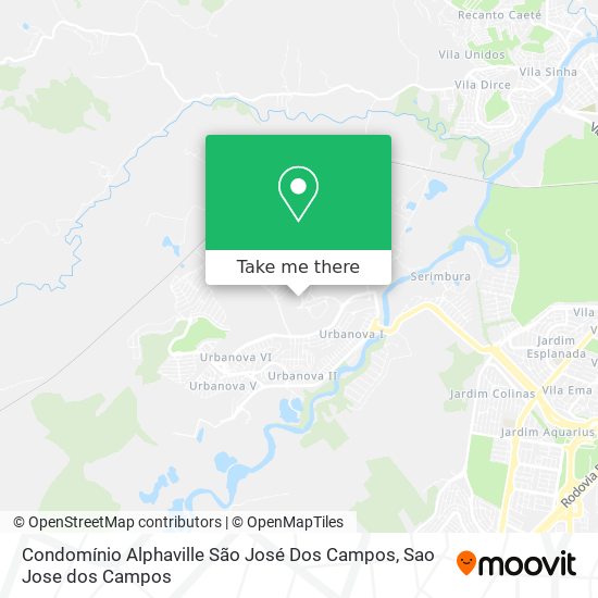 Condomínio Alphaville São José Dos Campos map