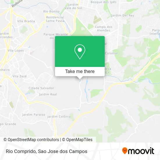 Rio Comprido map
