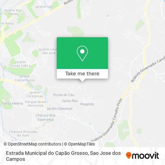 Mapa Estrada Municipal do Capão Grosso