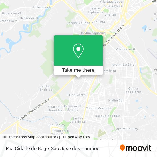 Mapa Rua Cidade de Bagé