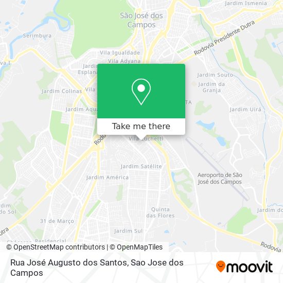 Rua José Augusto dos Santos map