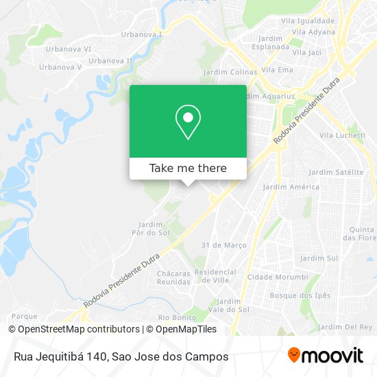 Rua Jequitibá 140 map