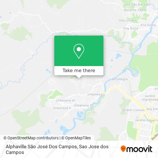 Alphaville São José Dos Campos map