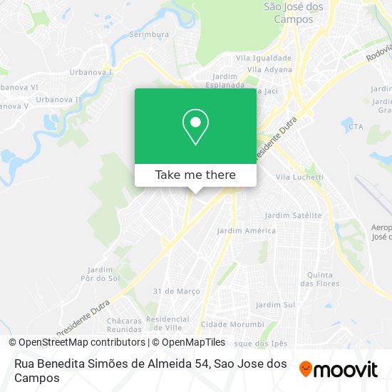 Rua Benedita Simões de Almeida 54 map