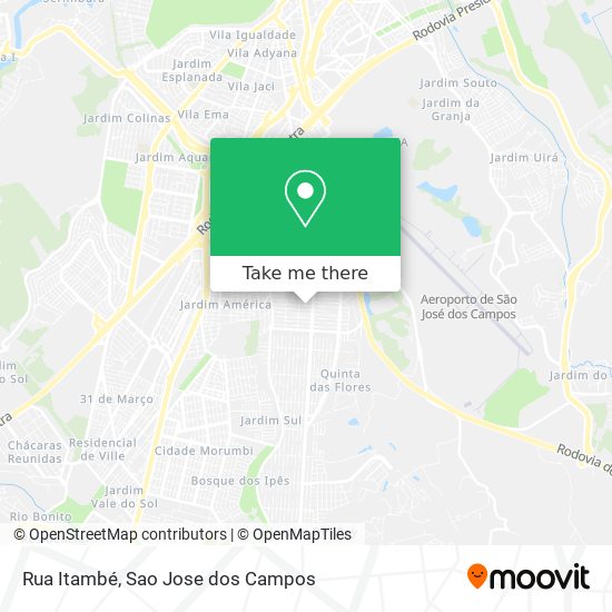 Mapa Rua Itambé