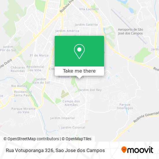 Rua Votuporanga 326 map
