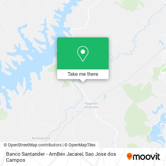 Banco Santander - AmBev Jacareí map