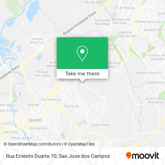 Mapa Rua Ernesto Duarte 70