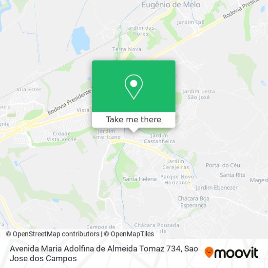 Avenida Maria Adolfina de Almeida Tomaz 734 map