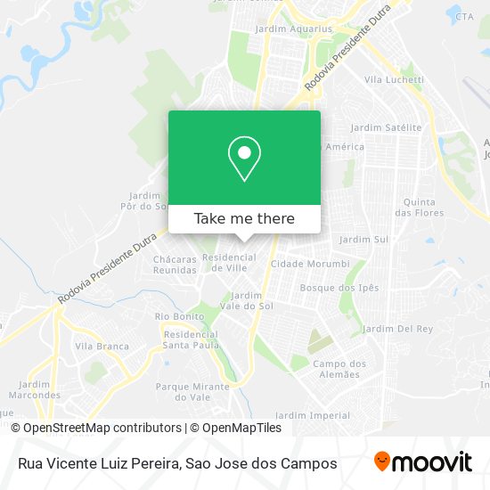 Rua Vicente Luiz Pereira map