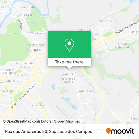 Mapa Rua das Amoreiras 80