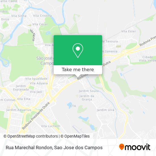 Mapa Rua Marechal Rondon