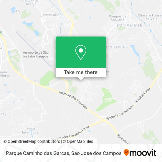 Parque Caminho das Garcas map