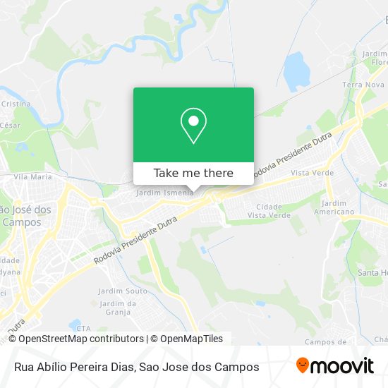 Mapa Rua Abílio Pereira Dias