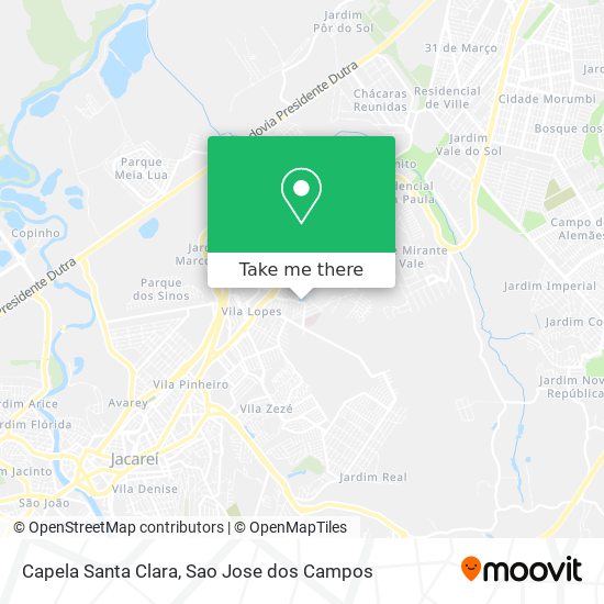 Capela Santa Clara map