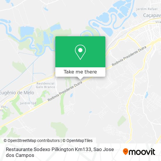 Restaurante Sodexo Pilkington Km133 map