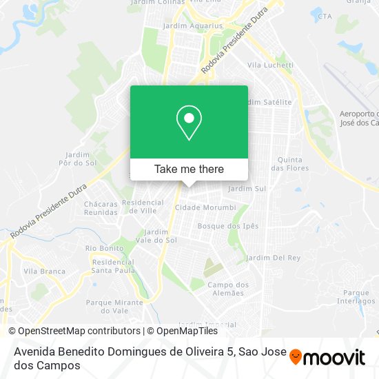 Avenida Benedito Domingues de Oliveira 5 map