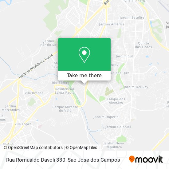 Rua Romualdo Davoli 330 map