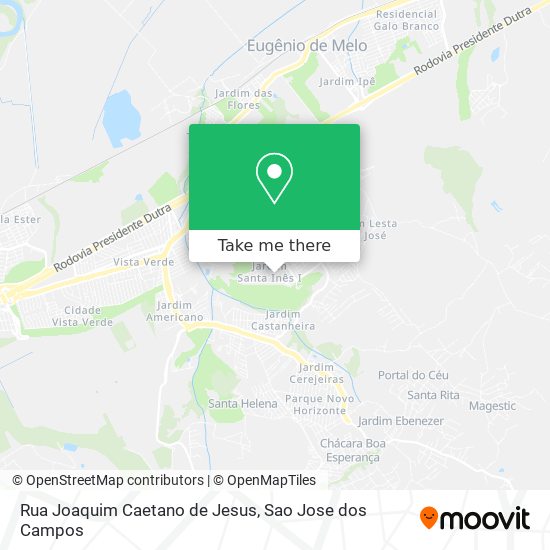 Rua Joaquim Caetano de Jesus map