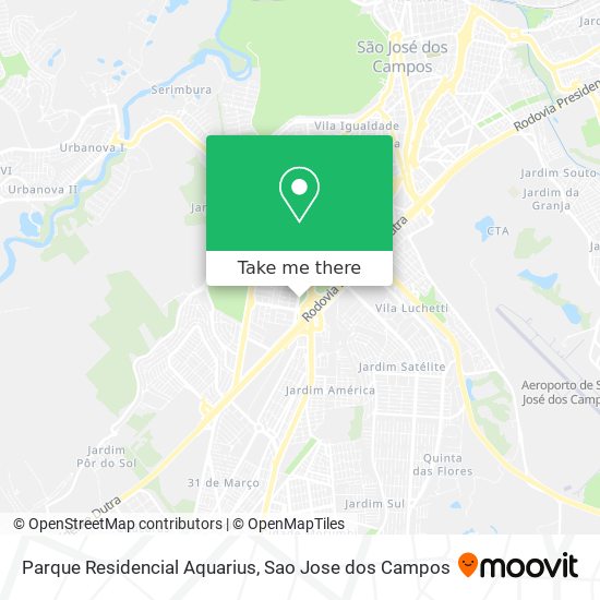 Parque Residencial Aquarius map