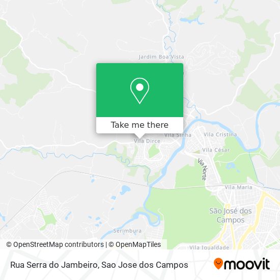 Rua Serra do Jambeiro map