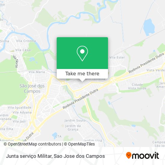 Junta serviço Militar map