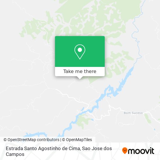 Estrada Santo Agostinho de Cima map