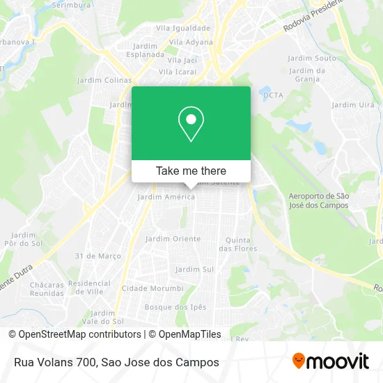 Rua Volans 700 map