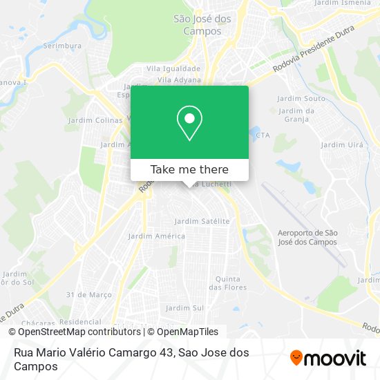 Mapa Rua Mario Valério Camargo 43