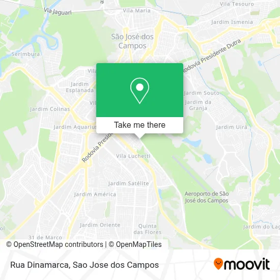 Rua Dinamarca map