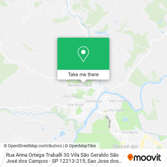 Rua Anna Ortega Traballi 30 Vila São Geraldo
São José dos Campos - SP
12213-215 map