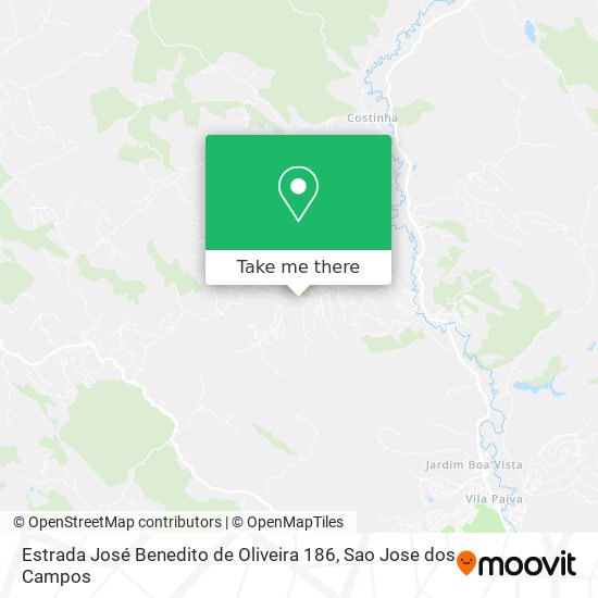 Estrada José Benedito de Oliveira 186 map