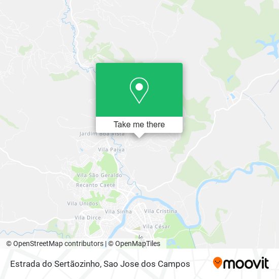 Estrada do Sertãozinho map