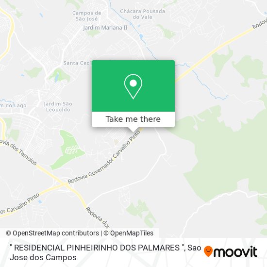 Mapa " RESIDENCIAL PINHEIRINHO DOS PALMARES "