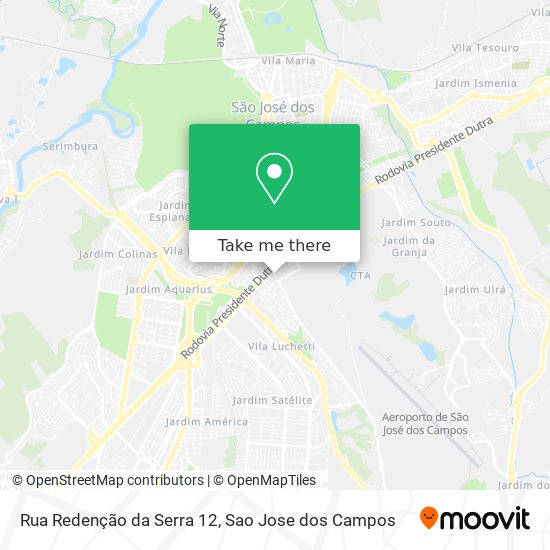 Mapa Rua Redenção da Serra 12