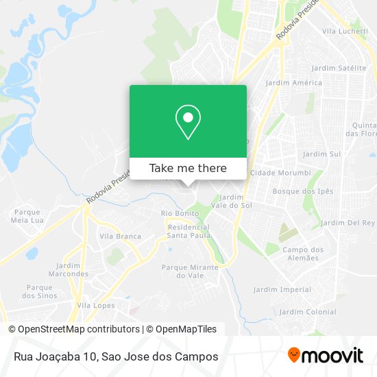 Mapa Rua Joaçaba 10