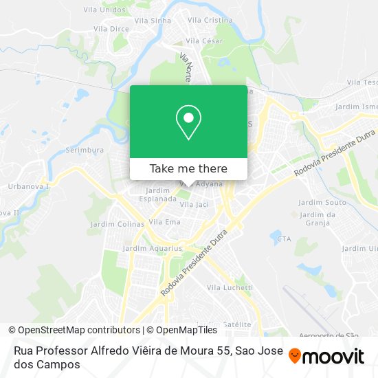 Rua Professor Alfredo Viêira de Moura 55 map