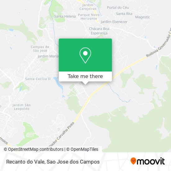 Recanto do Vale map