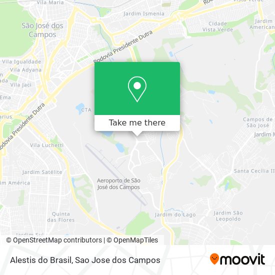 Alestis do Brasil map