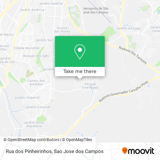 Rua dos Pinheirinhos map