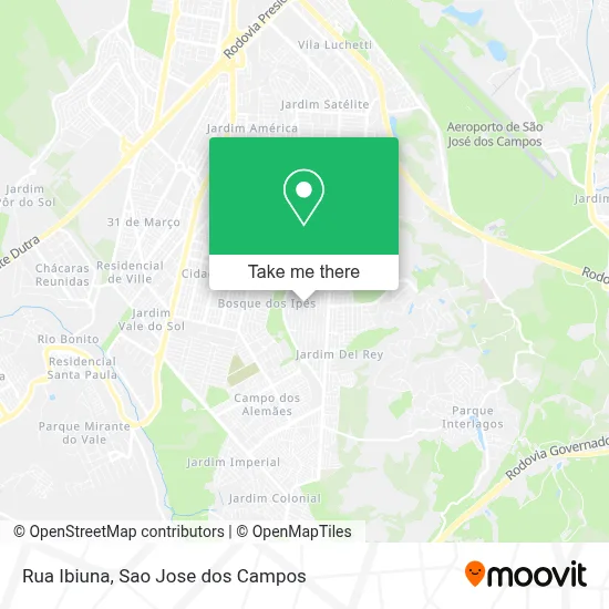 Rua Ibiuna map