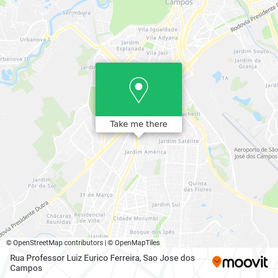 Rua Professor Luiz Eurico Ferreira map