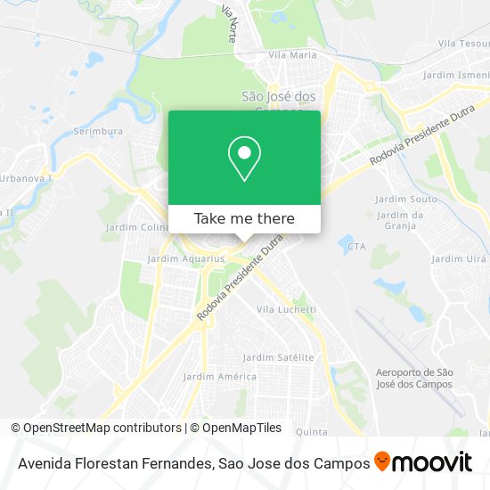 Mapa Avenida Florestan Fernandes