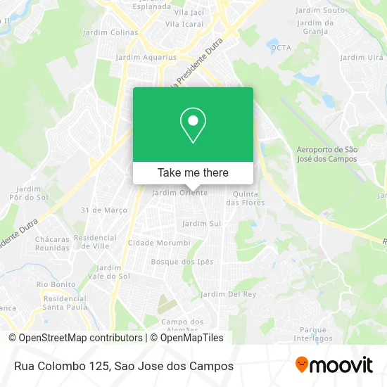 Rua Colombo 125 map