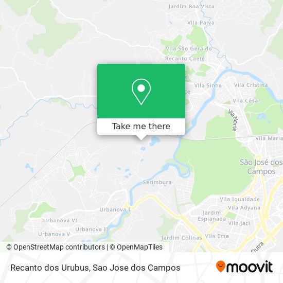 Recanto dos Urubus map